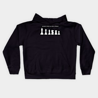 Chess Slogan - More Chess 1 Kids Hoodie